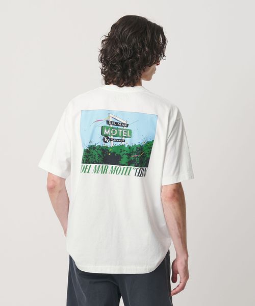 EIZIN SUZUKI/【別注】＜EIZIN SUZUKI＞DEL MAR MOTEL プリント Tシャツ/Tシャツ / カットソー