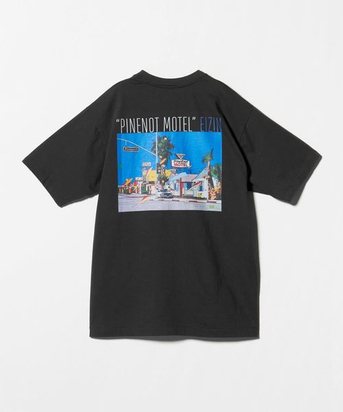 EIZIN SUZUKI/【別注】＜EIZIN SUZUKI＞PINENOT MOTEL プリント Tシャツ/Tシャツ / カットソー