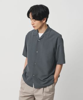 BEAUTY&YOUTH/シルキータッチ ナロー オープンカラー シャツ FORM型/シャツ / ブラウス