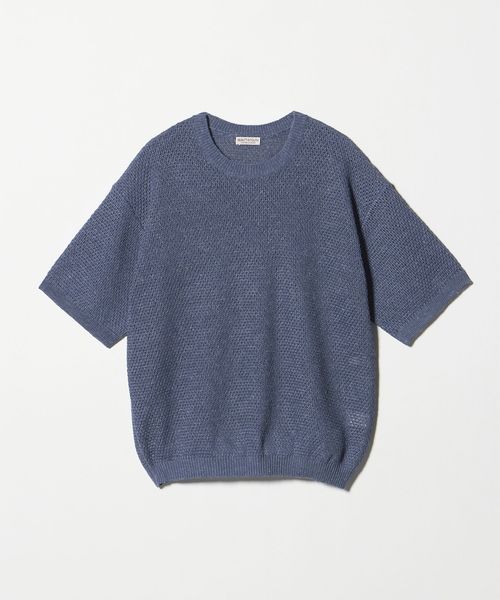 BEAUTY&YOUTH/ダイアゴナル ウェーブ パターン クルーネック ニット/ニット / セーター