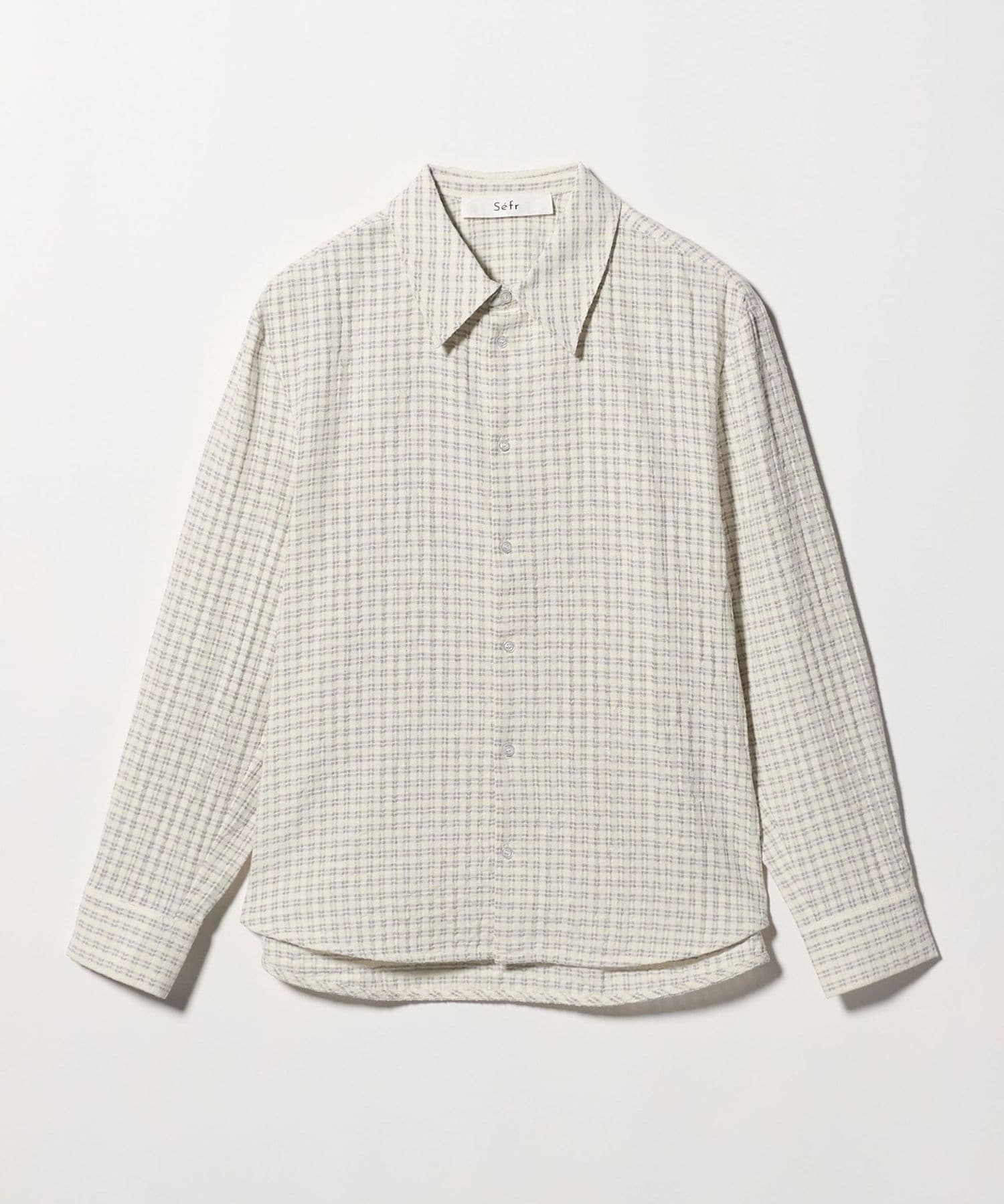 Sefr＞WES SHIRT SUBTLE BEIGE CHECK/シャツ