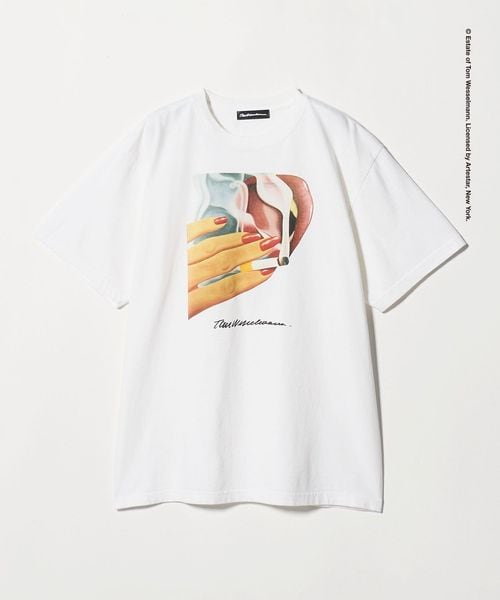 BEAUTY&YOUTH/＜Tom Wesselmann × BEAUTY&YOUTH＞CIGARETTES プリント Tシャツ/Tシャツ / カットソー