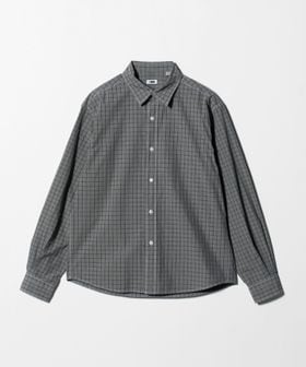 H BEAUTY&YOUTH/＜H＞オーバーダイ グリークチェック レギュラーカラーシャツ/シャツ / ブラウス