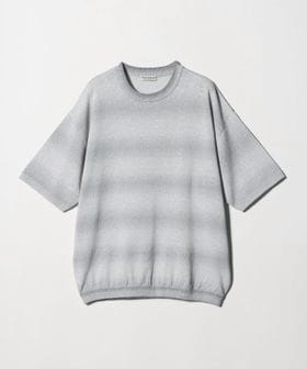 BEAUTY&YOUTH/シアー オンブレ ボーダー クルーネック Tシャツ ウォッシャブル/ニット / セーター