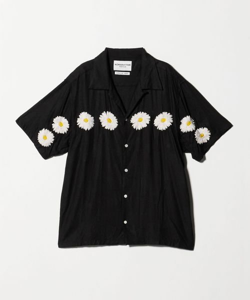 NOMARHYTHM TEXTILE/＜NOMARHYTHM TEXTILE＞Flower Embroidery オープンカラー シャツ/シャツ / ブラウス
