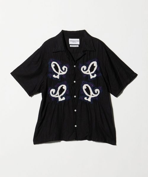 NOMARHYTHM TEXTILE/＜NOMARHYTHM TEXTILE＞Paisley Embroidery オープンカラー シャツ/シャツ / ブラウス
