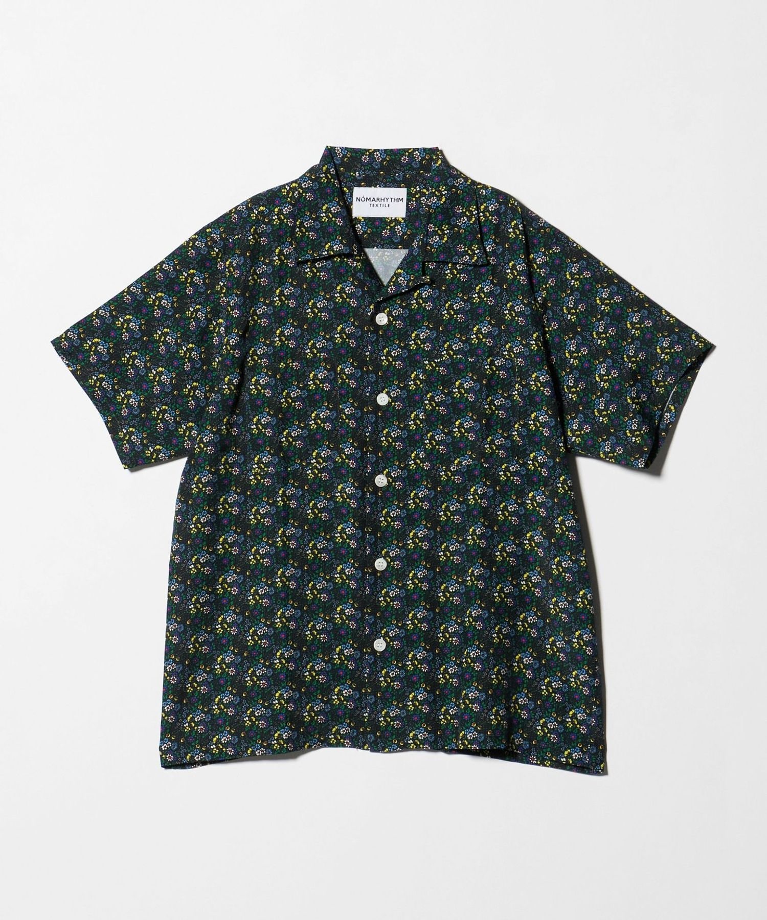 NOMARHYTHM TEXTILE＞Flower オープンカラー シャツ