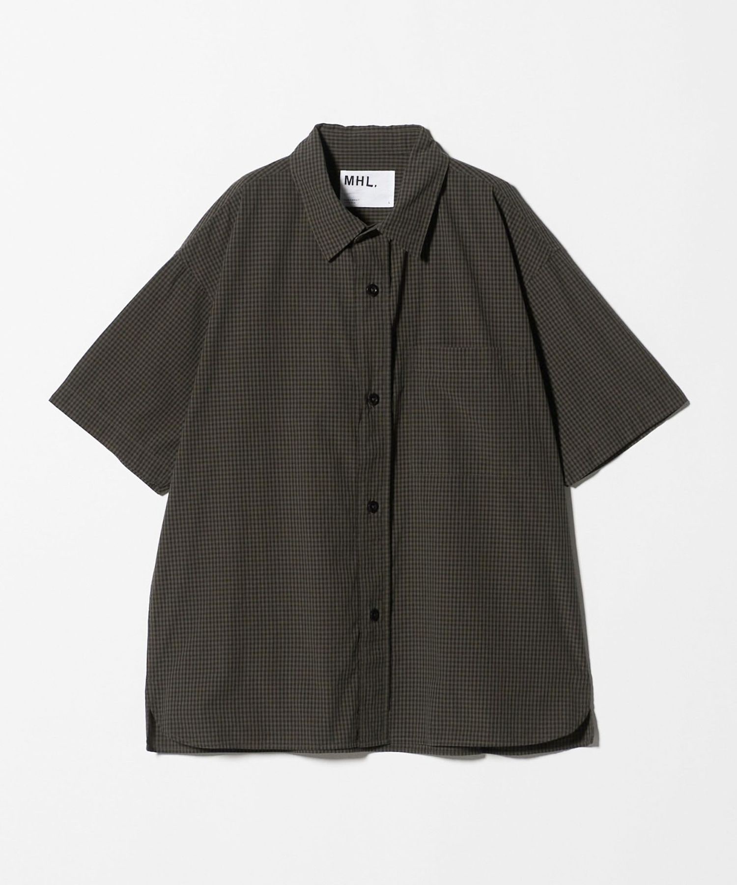 MHL.＞チェック ショートスリーブ シャツ