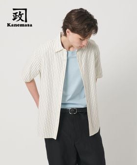 BEAUTY&YOUTH/カネマサ莫大小 ストライプ スクエア フィット レギュラー シャツ/シャツ / ブラウス