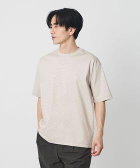 BEAUTY&YOUTH/クール デオドラント クルーネック ボーダー Tシャツ 接触冷感 抗菌防臭/Tシャツ / カットソー
