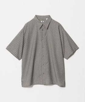 H BEAUTY&YOUTH/＜H＞ライトウール チェックスリット レギュラーカラーシャツ/シャツ / ブラウス