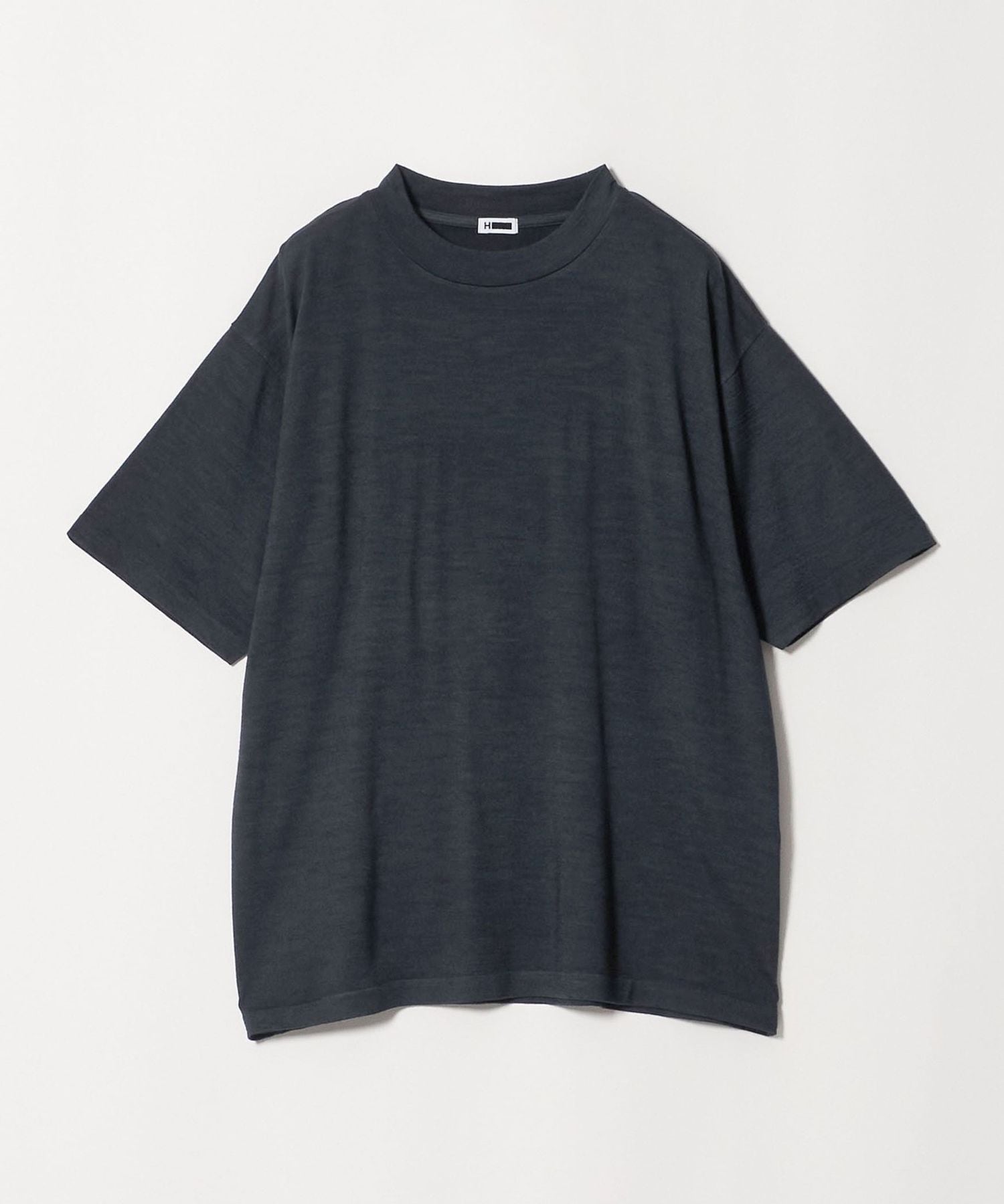 yyyumeee　H BEAUTY YOUTH クロップドショートスリーブ H＞スノー ウォッシュ ウール クルーネック ショートスリーブ