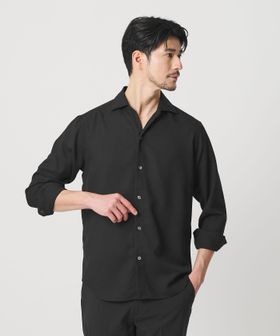 BEAUTY&YOUTH/【WEB限定 WARDROBE SMART】リネンライク ワイドカラー スキッパー シャツ/シャツ / ブラウス