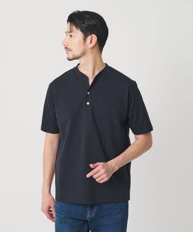 BEAUTY&YOUTH/【WEB限定 WARDROBE SMART】クール ハイゲージ モクロディ ヘンリーネック カットソー【抗菌防臭・接触冷感】/Tシャツ / カットソー