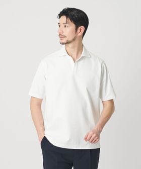 BEAUTY&YOUTH/【WEB限定 WARDROBE SMART】クール ハイゲージ モクロディ スキッパー ポロシャツ【抗菌防臭・接触冷感】/ポロシャツ