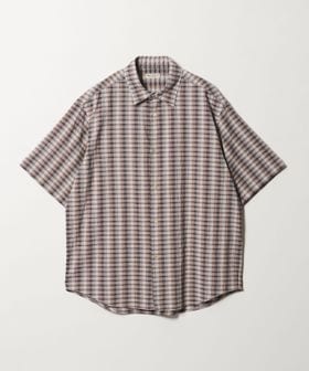 BEAUTY&YOUTH/オンブレチェック サッカー レギュラー シャツ GRANDE TAPERD型/シャツ / ブラウス