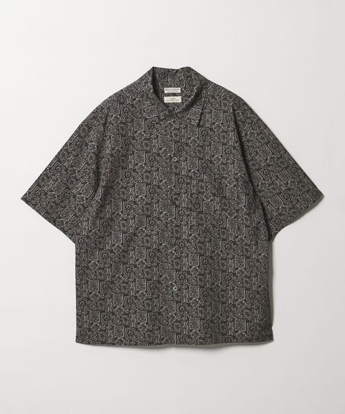 BEAUTY&YOUTH/ロンシャン エスニック ボーダー キャンプカラー シャツ GRANDE型/シャツ / ブラウス