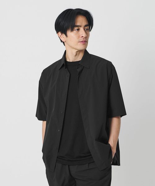 BEAUTY&YOUTH/360°MASTER ICE ショートスリーブ シャツ セットアップ対応 接触冷感 ストレッチ 撥水 UVカット/シャツ / ブラウス