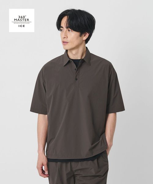 BEAUTY&YOUTH/360°MASTER ICE アジャスト ポロシャツ セットアップ対応 接触冷感 ストレッチ 撥水 UVカット/ポロシャツ
