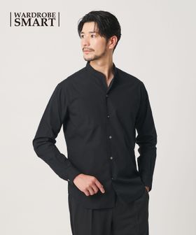 BEAUTY&YOUTH/【WEB限定 WARDROBE SMART】コットン バンドカラー スキッパー シャツ/シャツ / ブラウス
