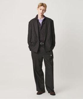 BEAUTY&YOUTH/N/SUIT サキソニー 2プリーツ ワイド スラックス/セットアップ パンツ