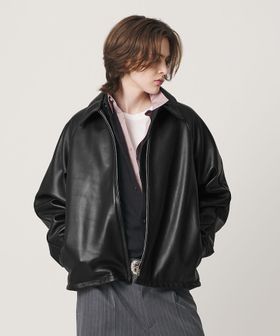 Schott/【別注】＜Schott＞レザー チェック ブルゾン/その他コート / ブルゾン
