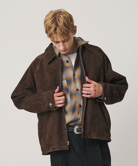Schott/【別注】＜Schott＞スエード チェック ブルゾン/その他コート / ブルゾン