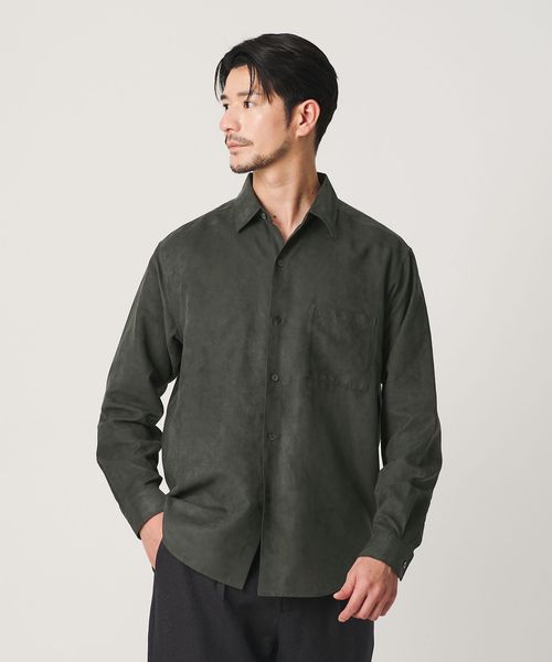 BEAUTY&YOUTH/【WEB限定 WARDROBE SMART】スエードライク シャツ/シャツ / ブラウス