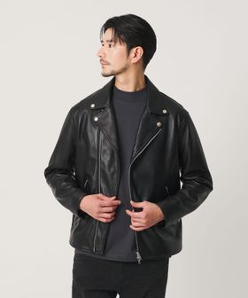 BEAUTY&YOUTH/【WEB限定 WARDROBE SMART】 シープ ダブル ライダースジャケット/ライダース