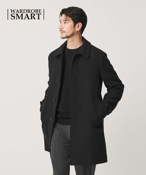 BEAUTY&YOUTH/【WEB限定 WARDROBE SMART】PE メルトン バルカラーコート/ステンカラーコート