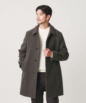 BEAUTY&YOUTH/【WEB限定 WARDROBE SMART】PE メルトン バルカラーコート/ステンカラーコート
