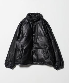Schott/【別注】＜Schott＞レザー ダウン ジャケット/ダウンジャケット / ダウンベスト