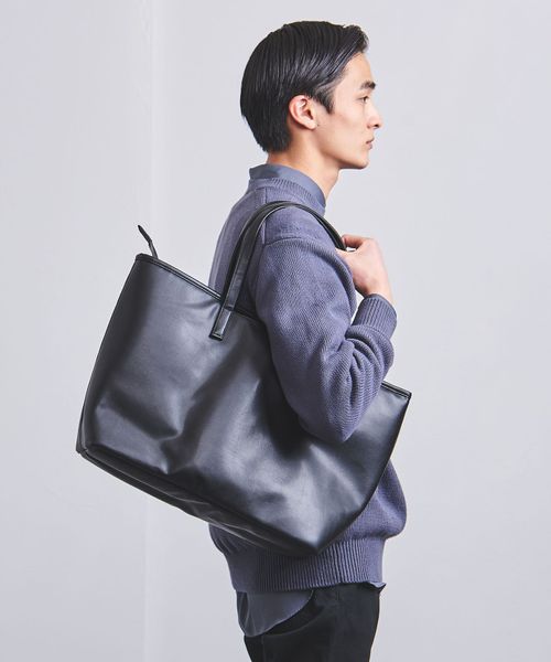 UNITED ARROWS マイクロファイバー コンビ トートバッグ ブラック UNITED ARROWS マイクロファイバー コンビ トートバッグ ブラック