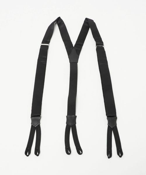 【美品】BRETELLE&BRACES 　ブラック サスペンダー ボックス入り BRETELLE&BRACES＞ フォーマル サスペンダー