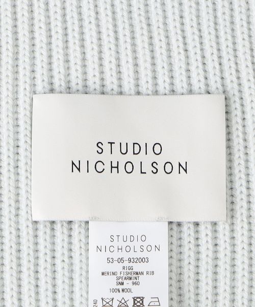 STUDIO NICHOLSON＞ 5GG FISHERMAN RIB/ストール