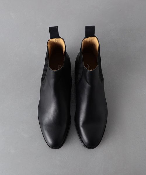 UNITED ARROWS サイドゴアブーツ 黒 37（24cm）黒の天然皮革 Lloyd Footwear＞ SIDE GORE BOOTS/サイド ゴアブーツ