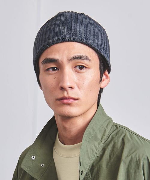 BATONER SOLID WOOL SHORT CAP バトナー ニット帽 1300024F0123_m1_a005.jpg