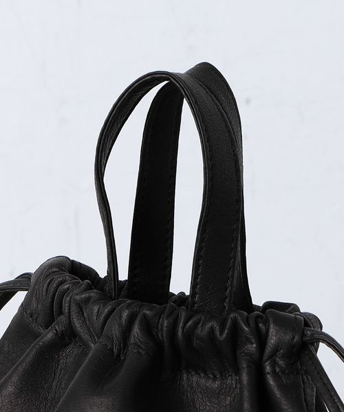 Aeta(アエタ)｜Double Faced DRAWSTRING POUCH +handle M