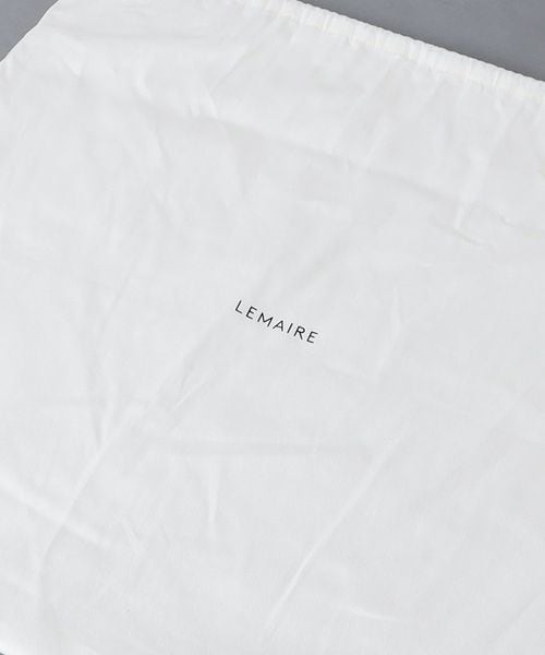 【白】Lemaire ルメールソフトゲームバッグラージ LEMAIRE(ルメール) | ラージ ソフト ゲーム バッグ - ダーク