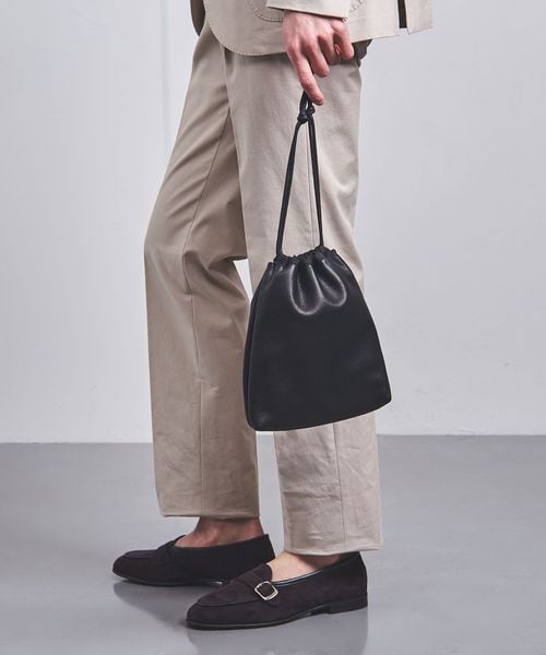 ユナイテッドアローズ　UNFINISHED LEATHER/巾着バッグ UNFINISHED LEATHER/巾着バッグ