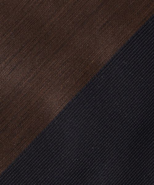 【極美品】UNITED ARROWS／レジメンタル／サテン／ネイビー×ブラウン ワイド レジメンタル ネクタイ