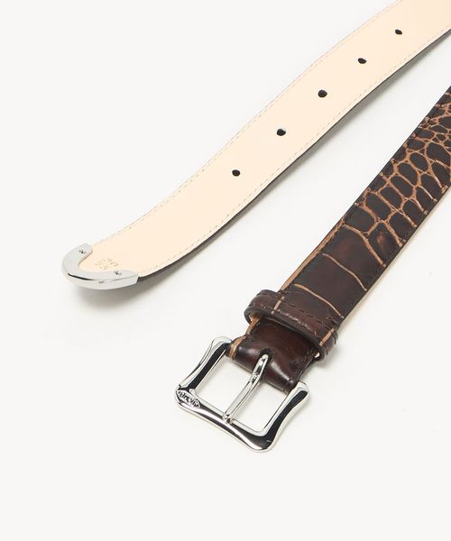 別注】＜J&M DAVIDSON＞ CROCO STMP 25mm/ベルト