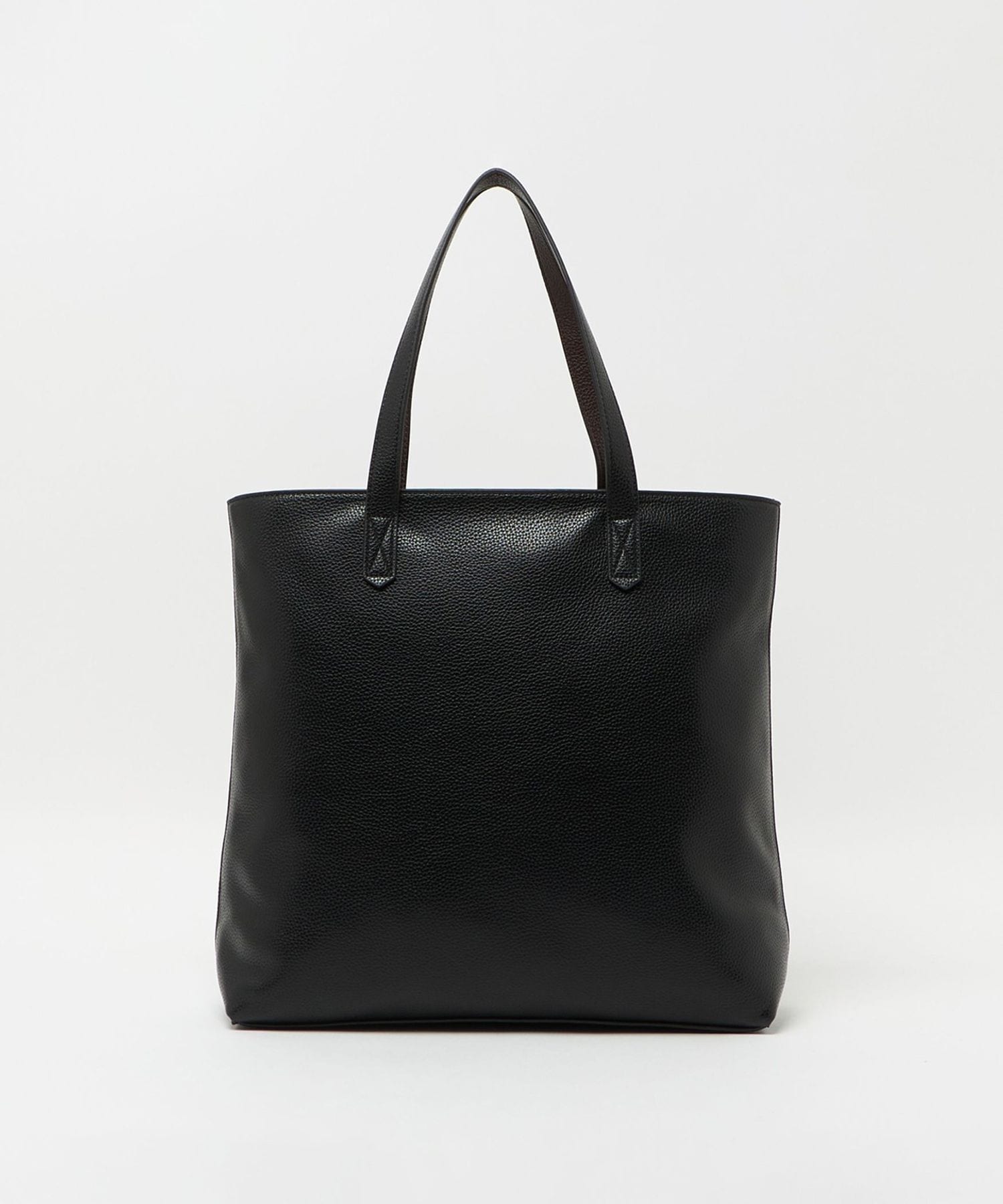 アース　トートバッグ 黒 レザー レザーライク トートバッグ TALL