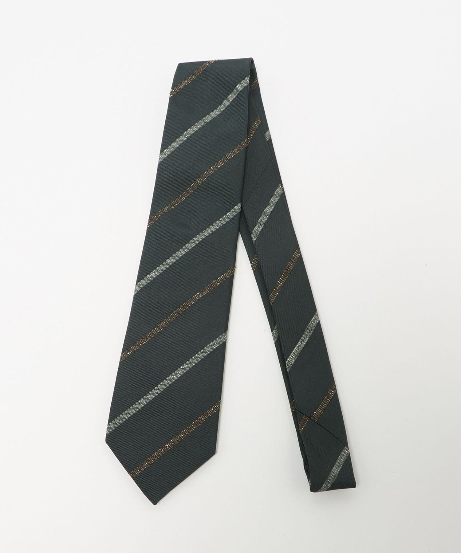 s*a様 タグ付き未使用！KUSKAレジメンタルタイ UNITED ARROWS 2トーン レジメンタル ネクタイ