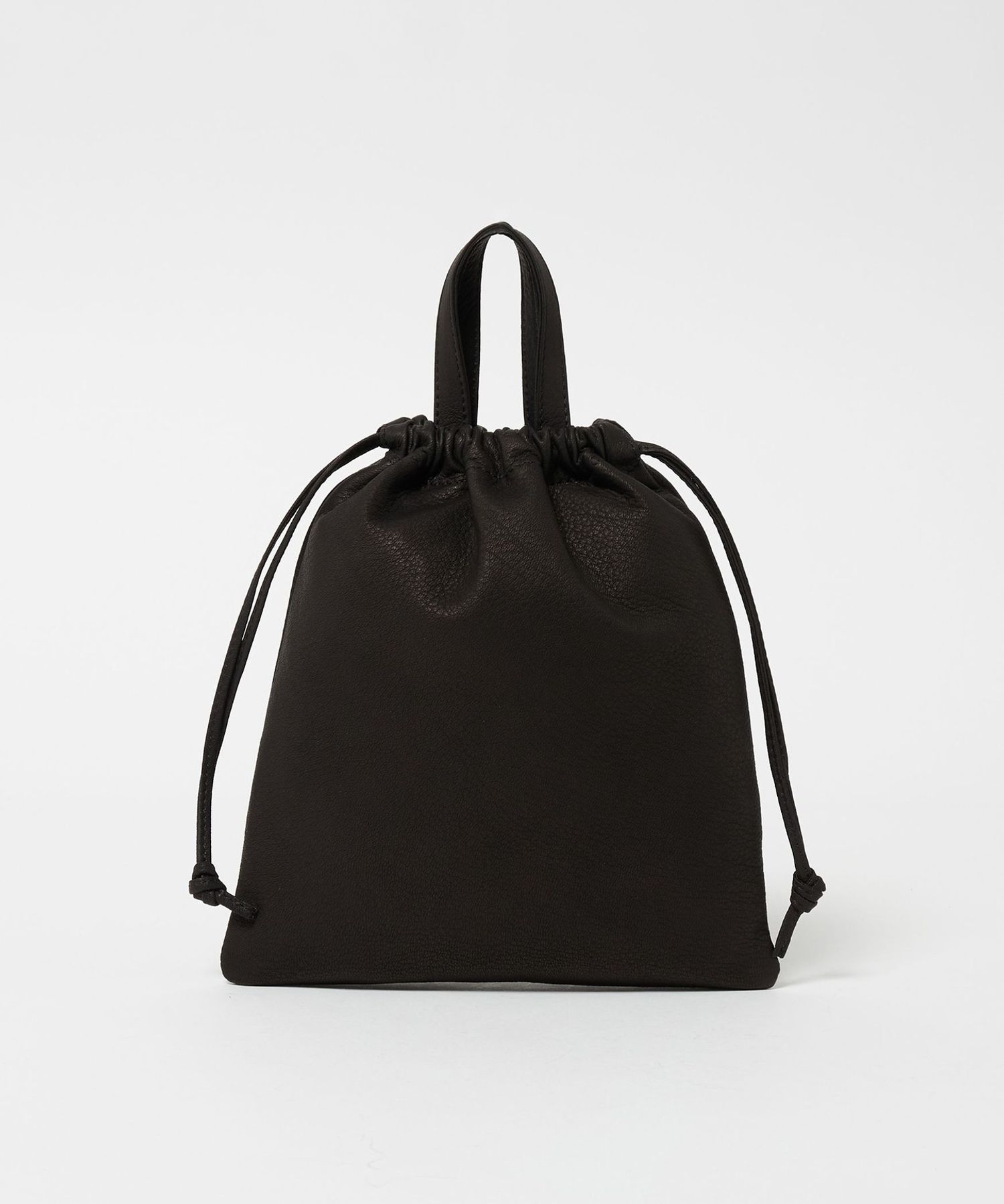 Aeta＞DA114 Double Faced DRAWSTRING POUCH handle M/ハンドルポーチ M