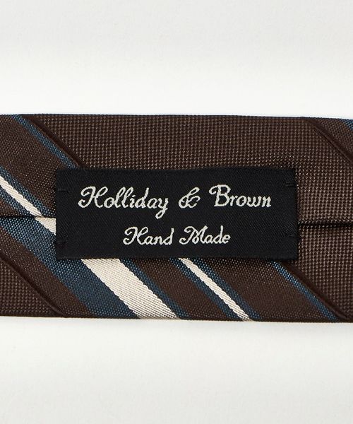 小物 Holliday & Brown HOLLIDAY＆BROWN＞カラーレジメンタル ネクタイ1