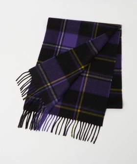 Joshua Ellis/＜Joshua Ellis＞パープル タータンチェック マフラー/ストール / マフラー