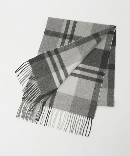 Joshua Ellis/＜Joshua Ellis＞グレー ブラックウォッチ マフラー/ストール / マフラー