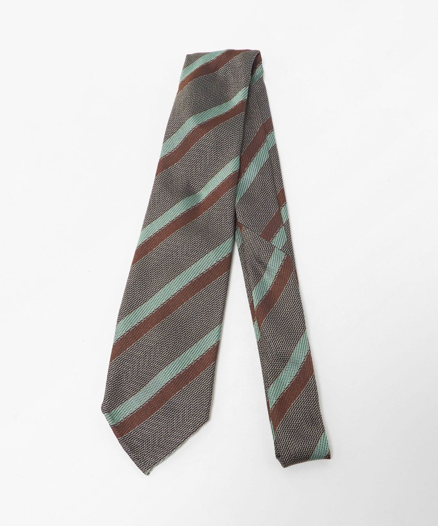 ATTO VANNUCCI＞ジャガード カラー ストライプ ネクタイ