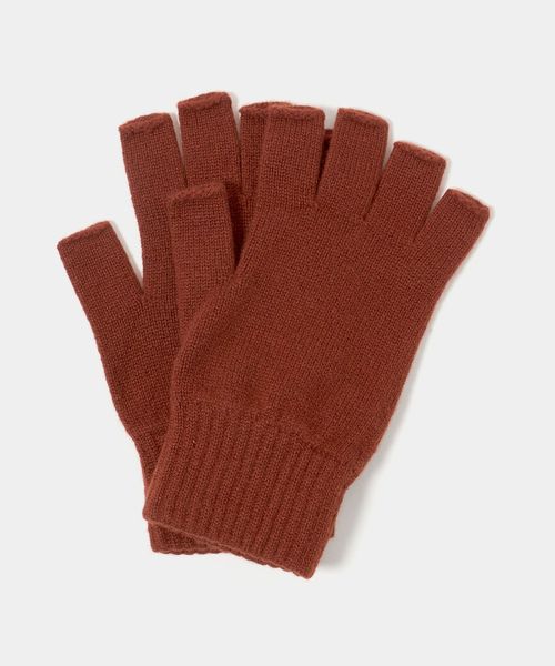 Johnstons of Elgin/【別注】＜Johnstons of Elgin＞フィンガーレス ニットグローブ/グローブ / 手袋